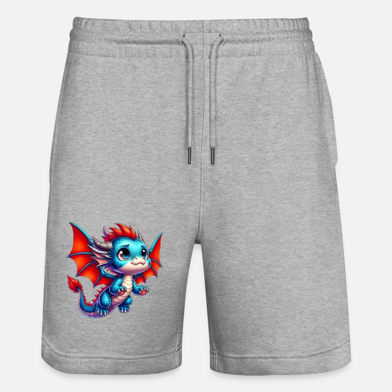Dragon - Short de jogging bio TRAINER Stanley/Stella unisexe - gris chiné