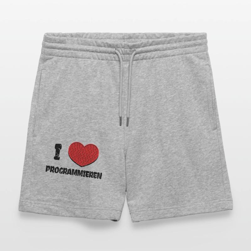 Developer Heart Web Developer Statement Computer Stanley/Stella Trainer Unisex Organic Jogging Shorts