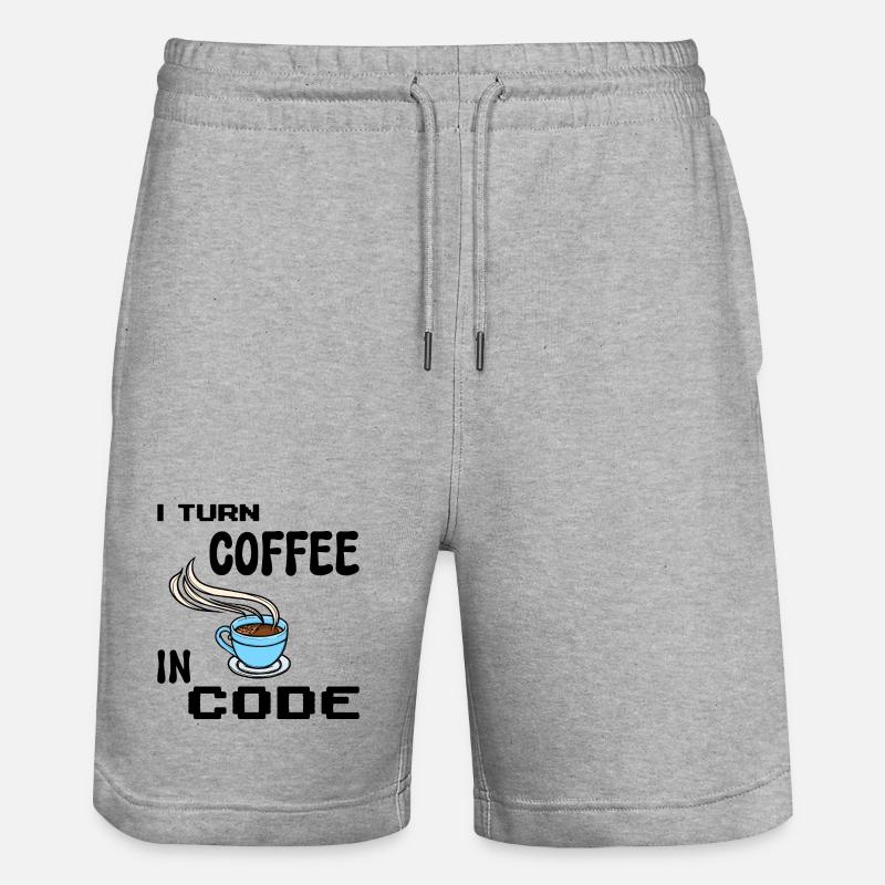 Programmeur de code Scripting Statement Développeur - Short de jogging bio TRAINER Stanley/Stella unisexe - gris chiné