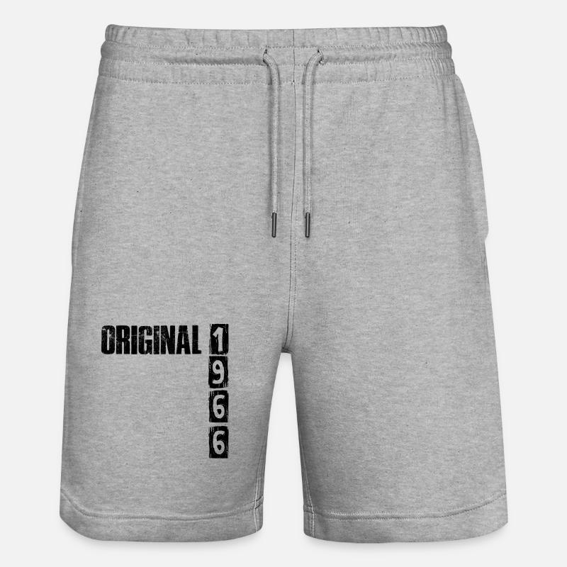 Millésime 1966 - Short de jogging bio TRAINER Stanley/Stella unisexe - gris chiné