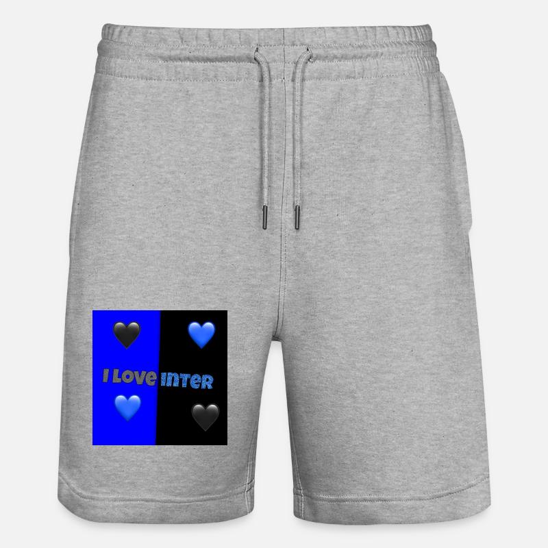 i love inter - Pantaloncini da jogger ecologici unisex Trainer di Stanley/Stella - grigio melange
