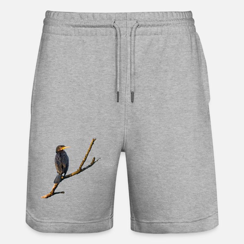 Cormoran - Short de jogging bio TRAINER Stanley/Stella unisexe - gris chiné