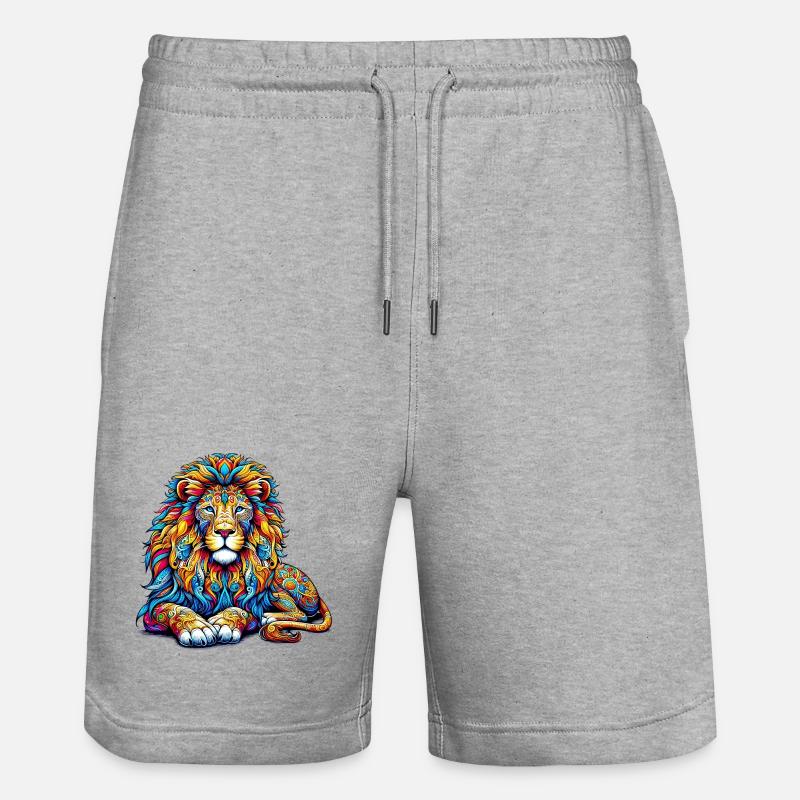 Lion - Short de jogging bio TRAINER Stanley/Stella unisexe - gris chiné