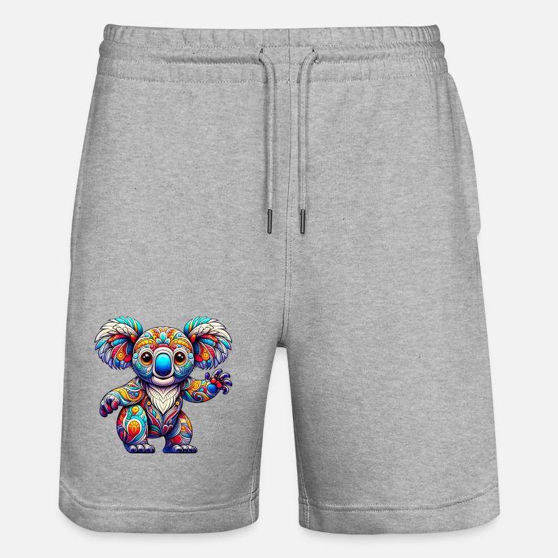 Koala - Short de jogging bio TRAINER Stanley/Stella unisexe - gris chiné