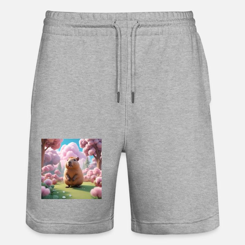 Capybara - Short de jogging bio TRAINER Stanley/Stella unisexe - gris chiné