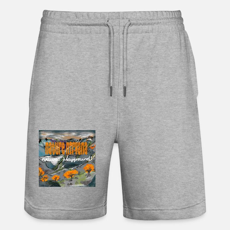 LE NIRVANA DE LA NATURE - Short de jogging bio TRAINER Stanley/Stella unisexe - gris chiné