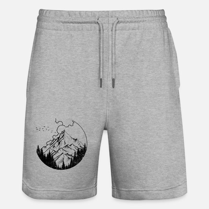 InputRequiredDesignPreview - Short de jogging bio TRAINER Stanley/Stella unisexe - gris chiné