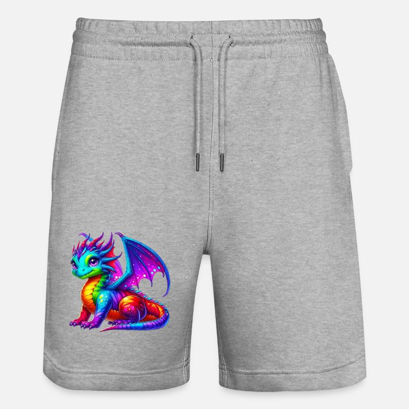Dragon - Short de jogging bio TRAINER Stanley/Stella unisexe - gris chiné