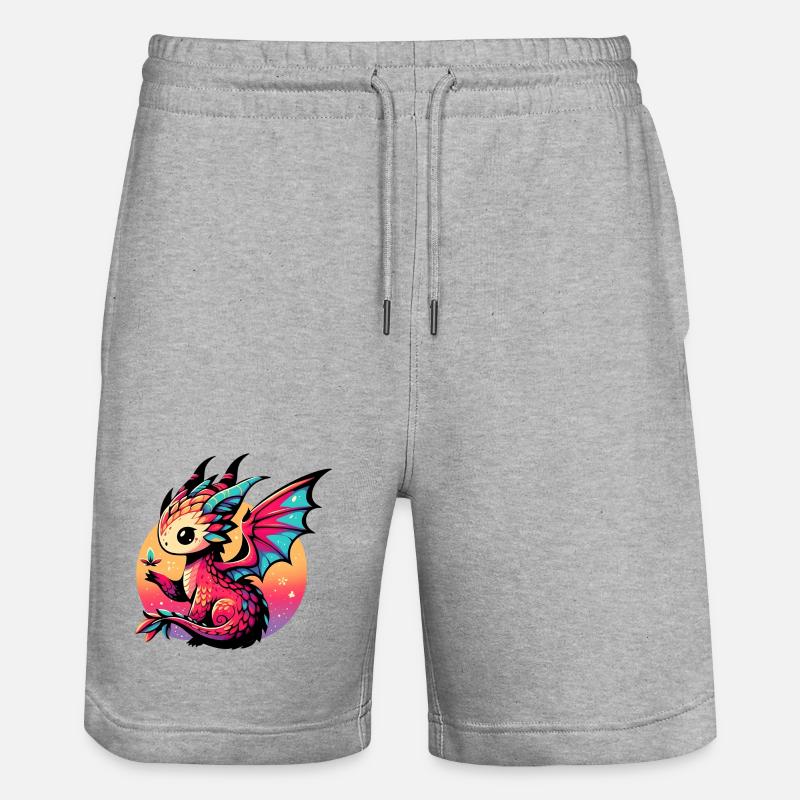 Dragon - Short de jogging bio TRAINER Stanley/Stella unisexe - gris chiné