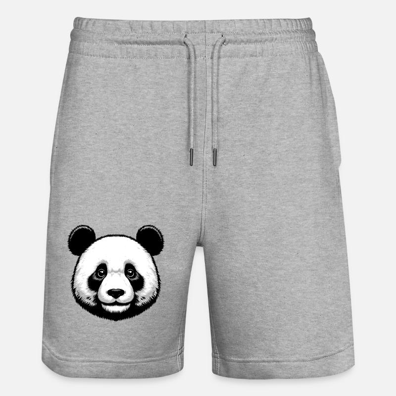 Panda - Short de jogging bio TRAINER Stanley/Stella unisexe - gris chiné