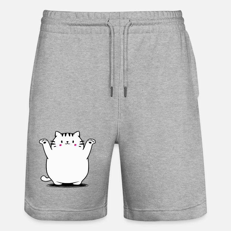 Chat mignon - Short de jogging bio TRAINER Stanley/Stella unisexe - gris chiné