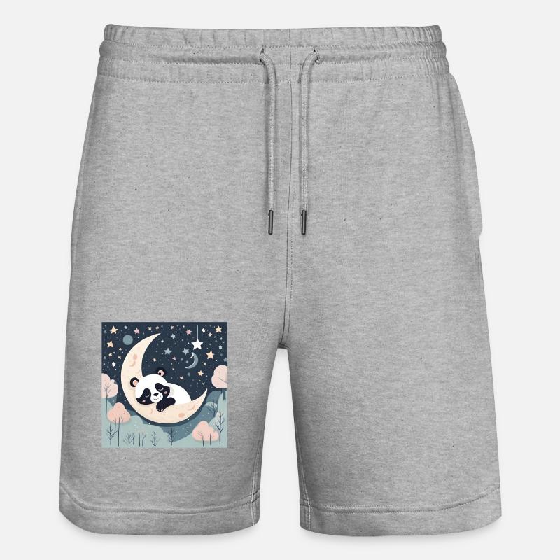 bébé, nourrisson, enfant, poster bébé - Short de jogging bio TRAINER Stanley/Stella unisexe - gris chiné