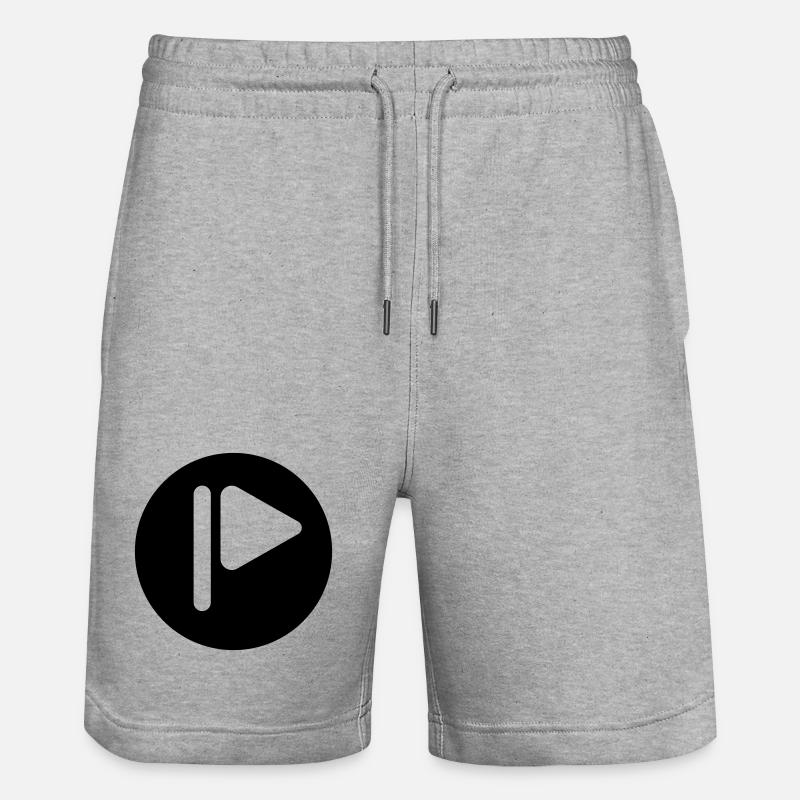 Play Golf Blanc - Short de jogging bio TRAINER Stanley/Stella unisexe - gris chiné