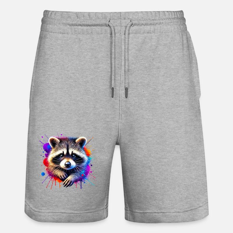 Raton laveur - Short de jogging bio TRAINER Stanley/Stella unisexe - gris chiné