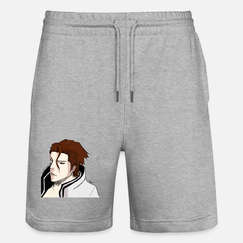 [EAU DE JAVEL] Aizen Sosuke Design - Short de jogging bio TRAINER Stanley/Stella unisexe - gris chiné