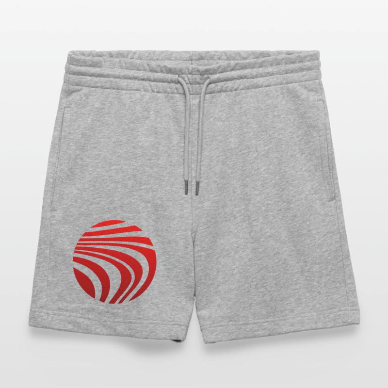 Psychedelic Pattern Red Gradient Stanley/Stella Trainer Unisex Organic Jogging Shorts