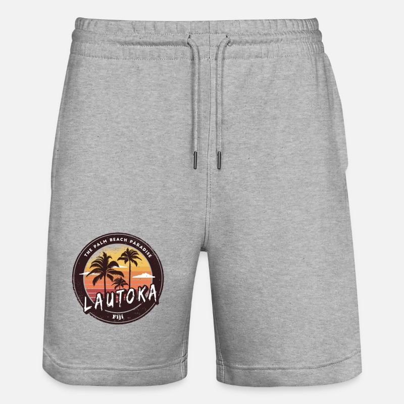 Lautoka – Palm Beach Paradis - Short de jogging bio TRAINER Stanley/Stella unisexe - gris chiné