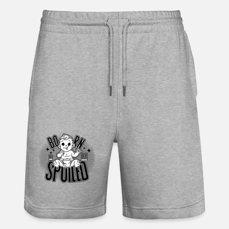 Né pour le luxe et l’amour ! - Short de jogging bio TRAINER Stanley/Stella unisexe - gris chiné