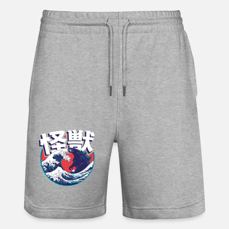 Kaiju - Short de jogging bio TRAINER Stanley/Stella unisexe - gris chiné