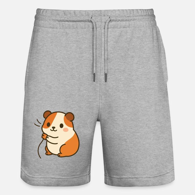 Câlins avec les cochons d’Inde - Short de jogging bio TRAINER Stanley/Stella unisexe - gris chiné