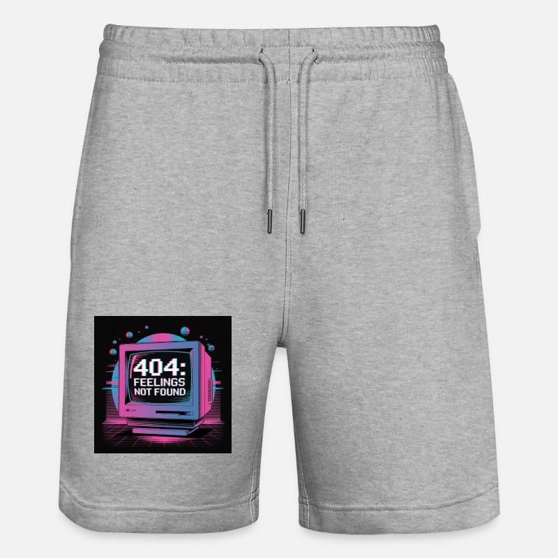 Retro Tech 404 Sentiments Introuvables Design - Short de jogging bio TRAINER Stanley/Stella unisexe - gris chiné