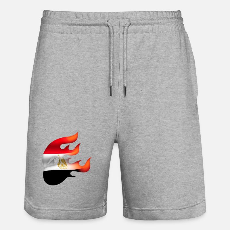 Drapeau de l’Égypte - Égypte - Ninja - Short de jogging bio TRAINER Stanley/Stella unisexe - gris chiné