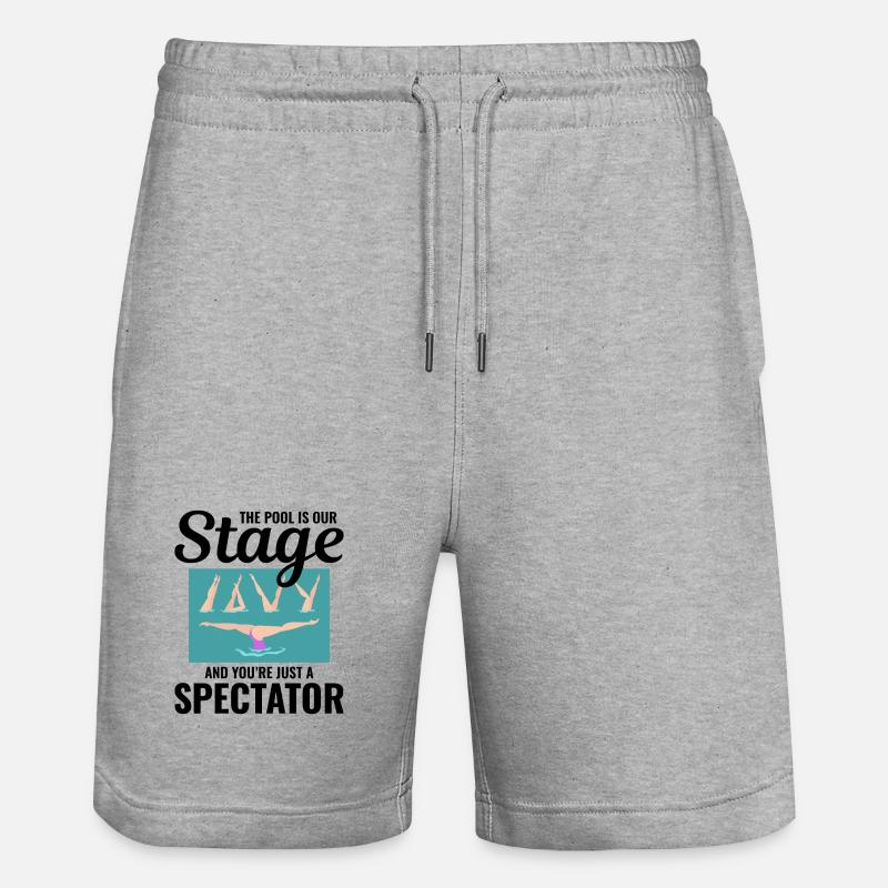 Nageurs synchronisés en eau libre - Short de jogging bio TRAINER Stanley/Stella unisexe - gris chiné