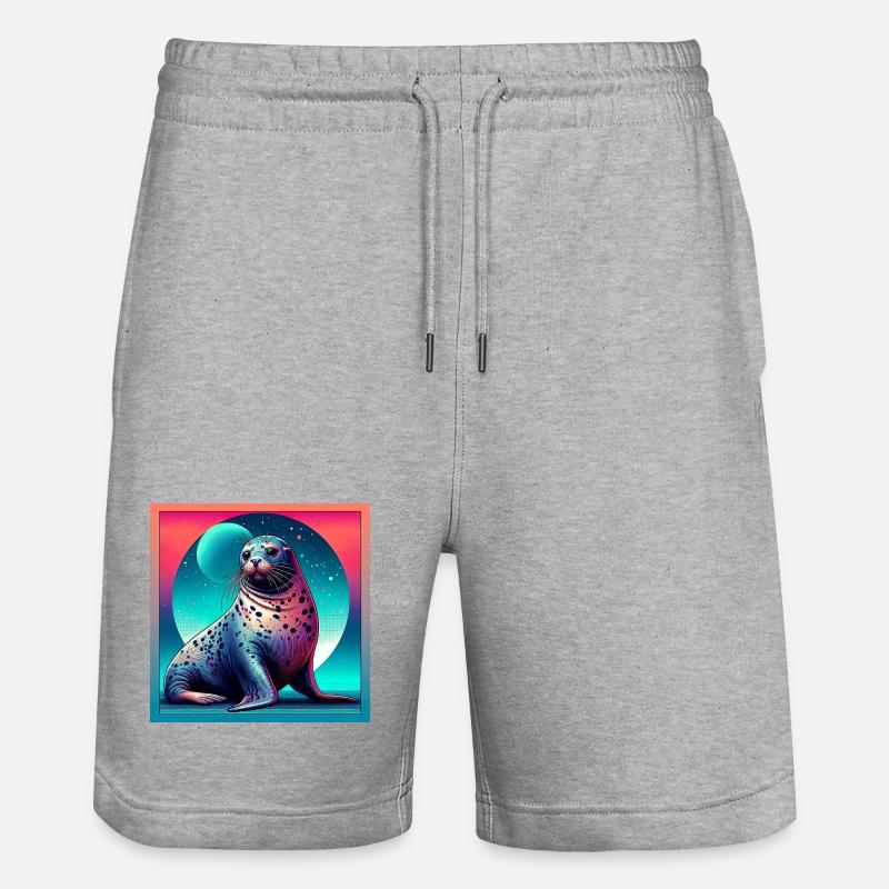 Phoque - Short de jogging bio TRAINER Stanley/Stella unisexe - gris chiné