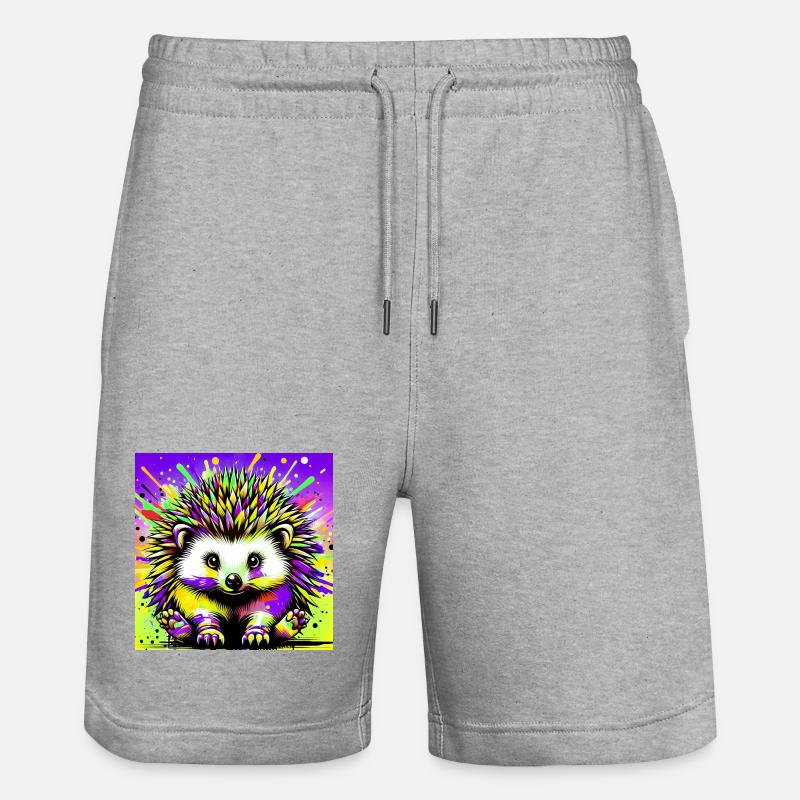 hérisson - Short de jogging bio TRAINER Stanley/Stella unisexe - gris chiné