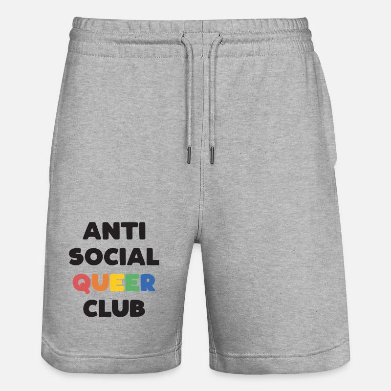 LGBTQ - Club queer antisocial - Short de jogging bio TRAINER Stanley/Stella unisexe - gris chiné
