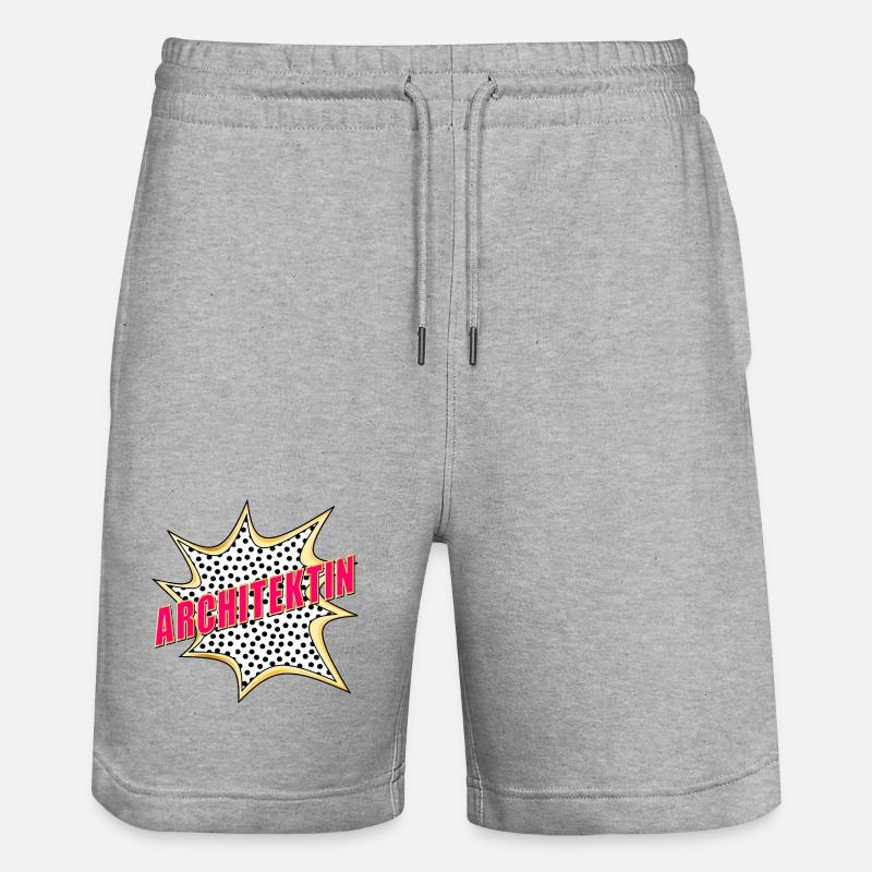 ARCHITECTE DE GESTION DE CONSTRUCTION POP-ART - Short de jogging bio TRAINER Stanley/Stella unisexe - gris chiné