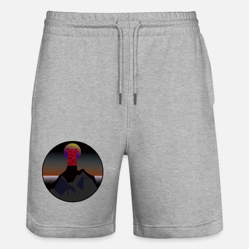 Inmanipulable - Short de jogging bio TRAINER Stanley/Stella unisexe - gris chiné