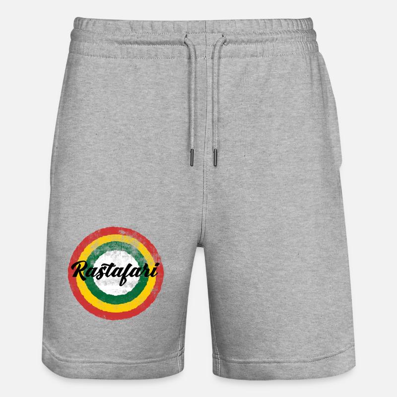 Conception de la roue chromatique rastafari - Short de jogging bio TRAINER Stanley/Stella unisexe - gris chiné
