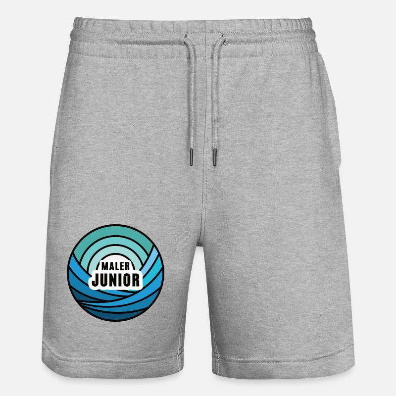 Junior Painter Apprentice Successor Child Painter's Son - Stanley/Stella Trainer Unisex Organic Jogging Shorts - heather grey