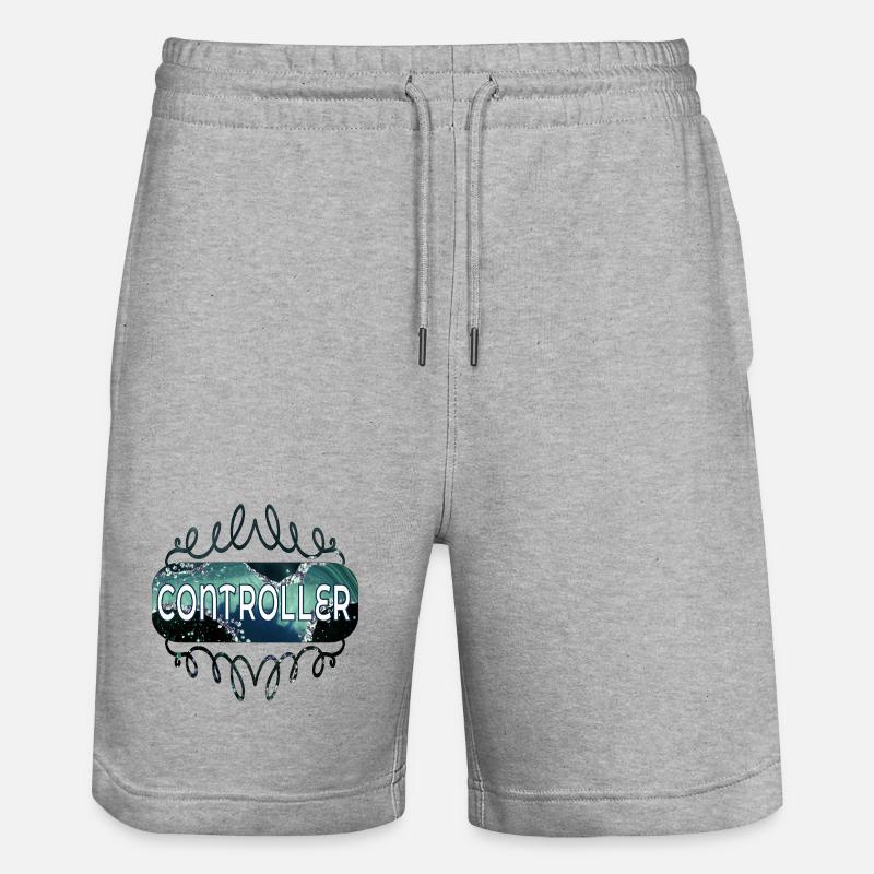 BERUF CONTROLLER - Stanley/Stella Unisex Bio Joggingshorts Trainer  - Grau meliert