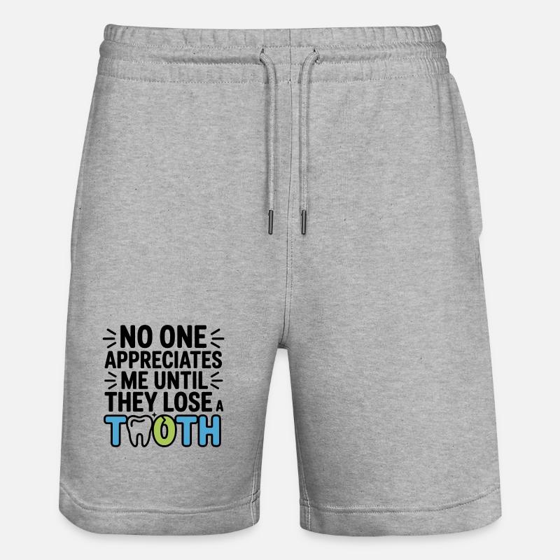 Technicien de laboratoire dentaire articulateur - Short de jogging bio TRAINER Stanley/Stella unisexe - gris chiné