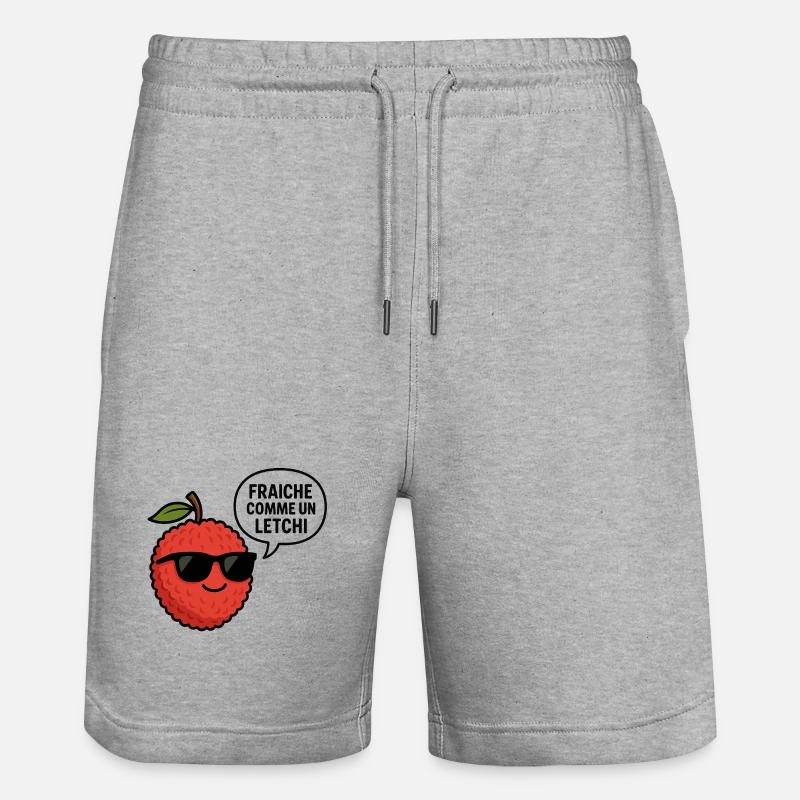 fraiche comme un letchi - Short de jogging bio TRAINER Stanley/Stella unisexe - gris chiné