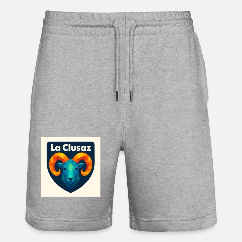 La Clusaz Geometric Ram Crest - Short de jogging bio TRAINER Stanley/Stella unisexe - gris chiné