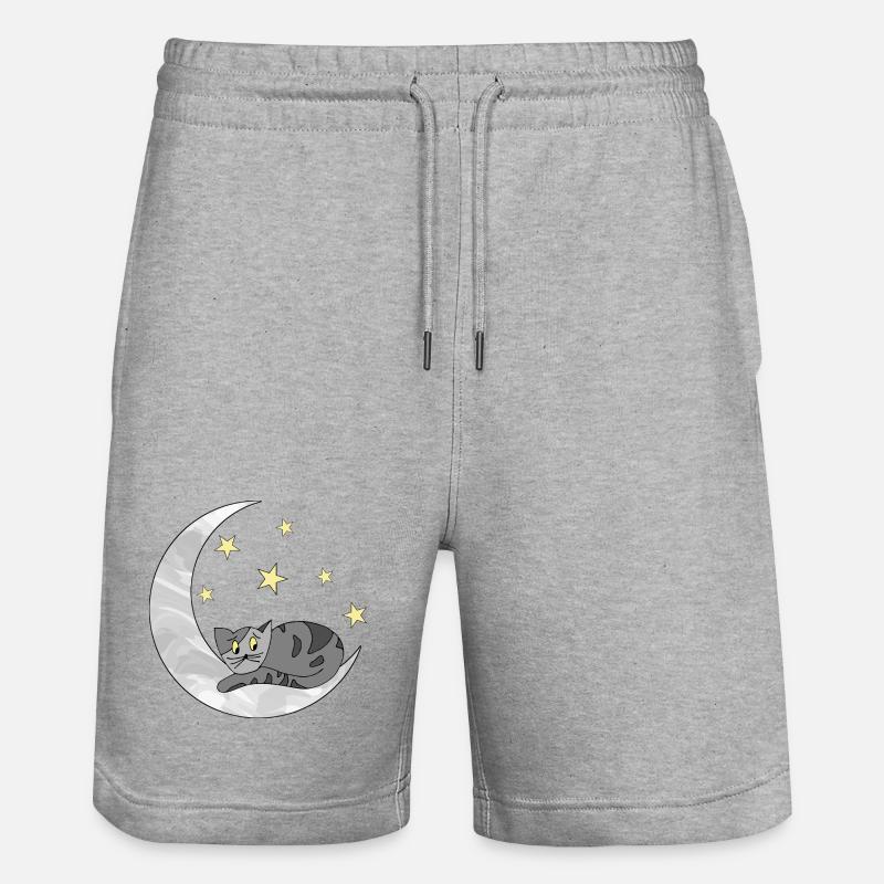 chat - Short de jogging bio TRAINER Stanley/Stella unisexe - gris chiné