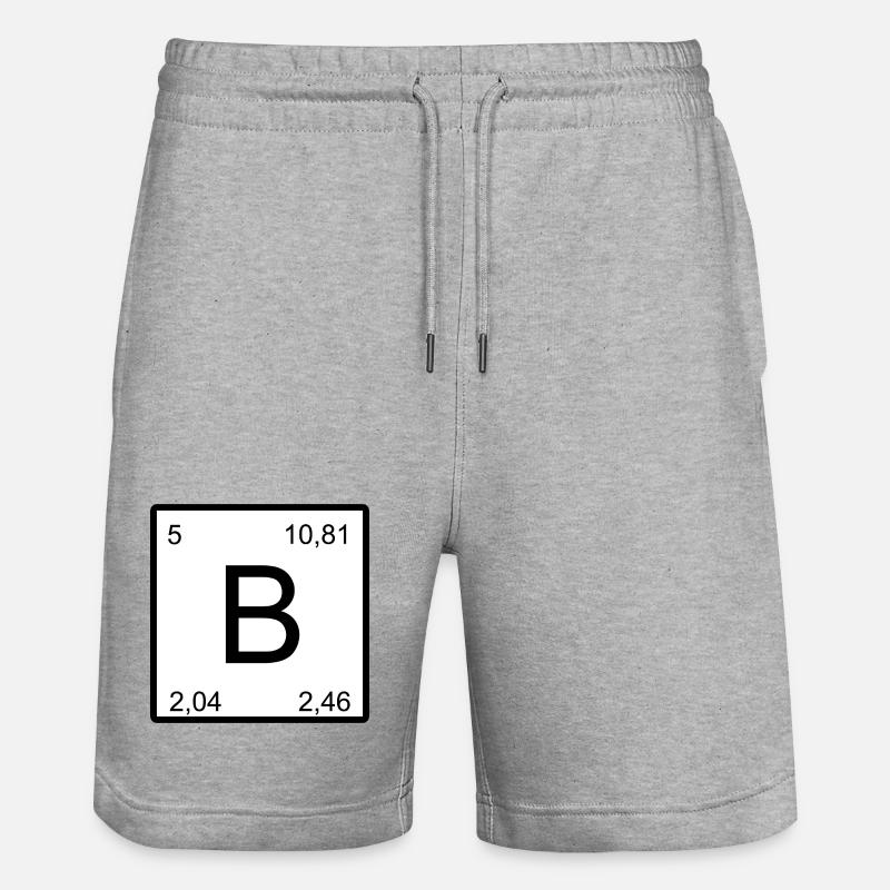 B Élément Numéro Art Bor - Short de jogging bio TRAINER Stanley/Stella unisexe - gris chiné