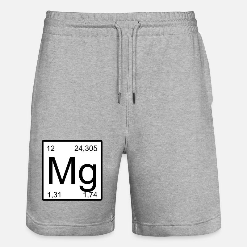 Magnesium Element Design Tee - Stanley/Stella Unisex Bio Joggingshorts Trainer  - Grau meliert
