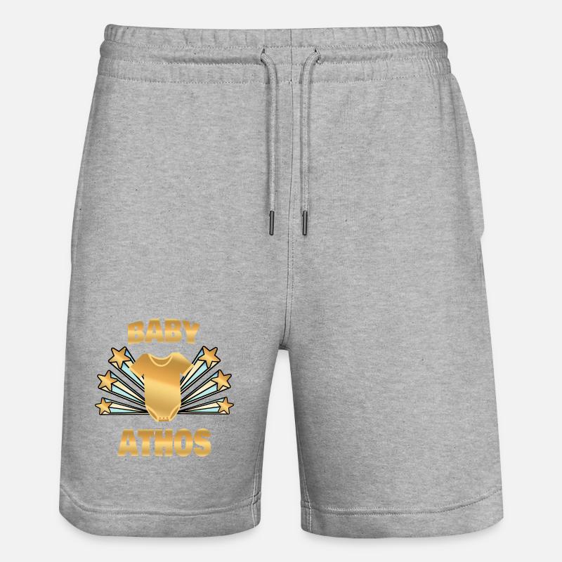 Cadeau pour Athos - Short de jogging bio TRAINER Stanley/Stella unisexe - gris chiné