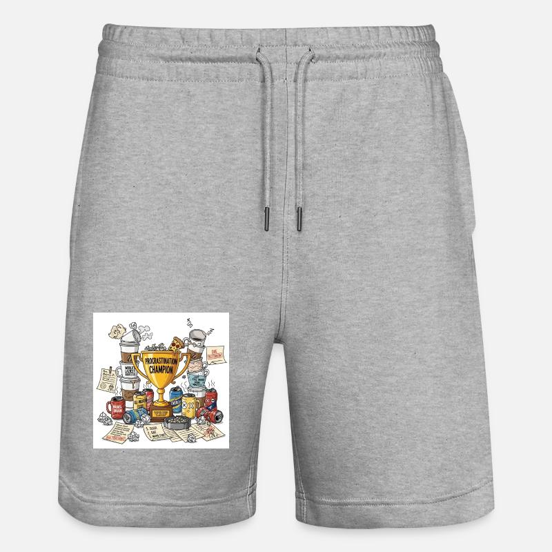 Coupe du champion de la procrastination - Short de jogging bio TRAINER Stanley/Stella unisexe - gris chiné