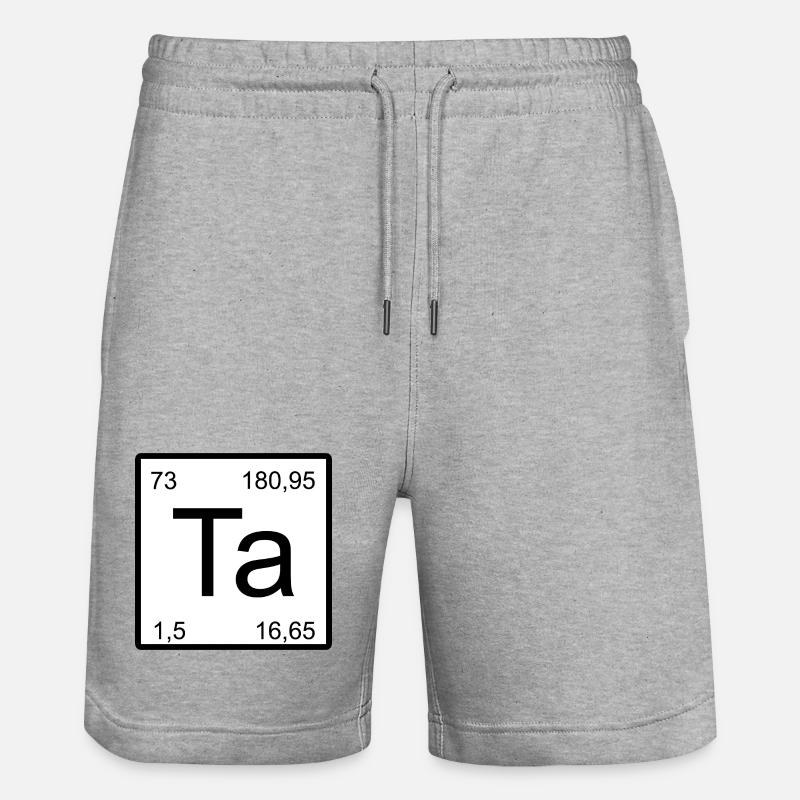 Conception minimale de l’élément Ta - Short de jogging bio TRAINER Stanley/Stella unisexe - gris chiné