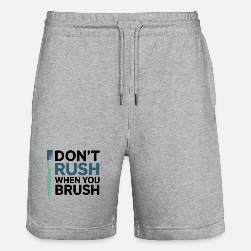 Conception technique du mécanisme d’engrenage dentaire - Short de jogging bio TRAINER Stanley/Stella unisexe - gris chiné