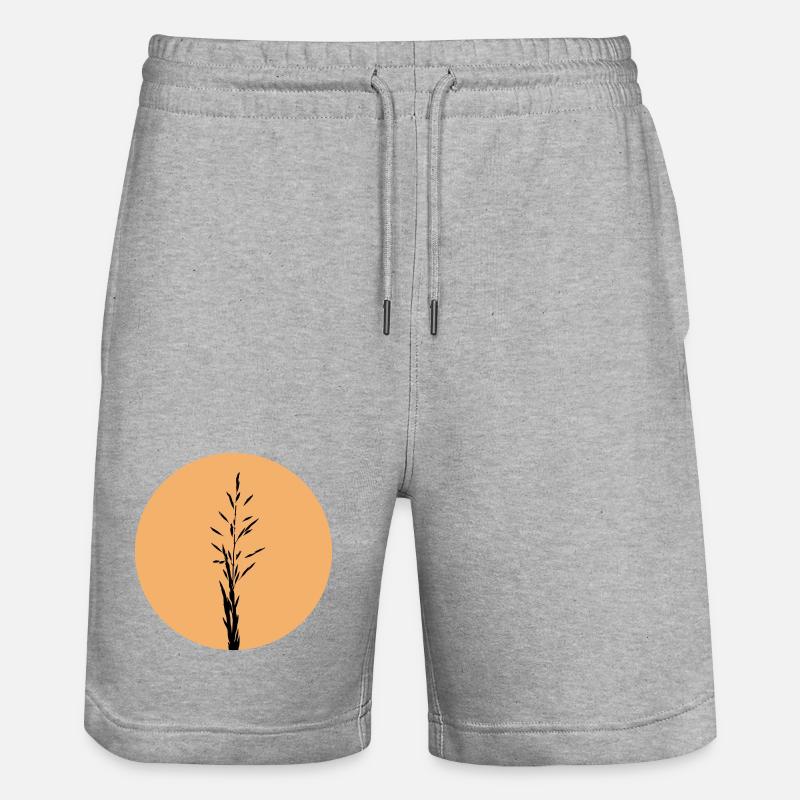 Silhouette dans Sunset Circle - Short de jogging bio TRAINER Stanley/Stella unisexe - gris chiné