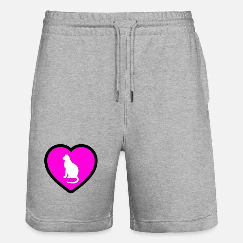 Chat - Short de jogging bio TRAINER Stanley/Stella unisexe - gris chiné