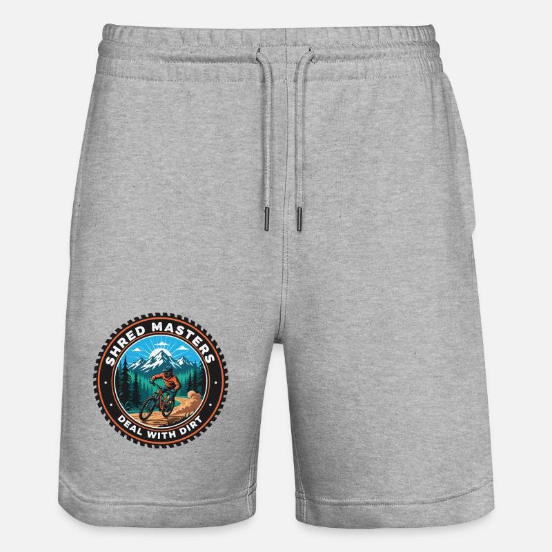 Shred Masters Mountain Ride VTT - Short de jogging bio TRAINER Stanley/Stella unisexe - gris chiné