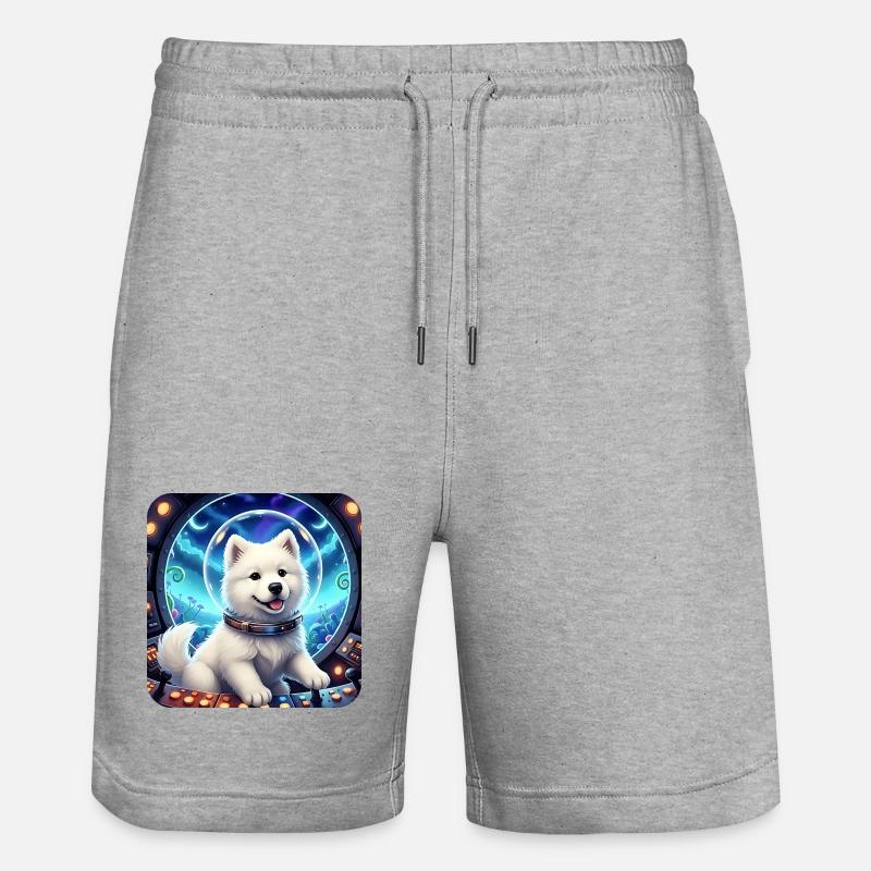 Petit cosmique dans la bulle spatiale - Short de jogging bio TRAINER Stanley/Stella unisexe - gris chiné