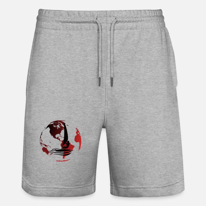 Globe Windsurf - Short de jogging bio TRAINER Stanley/Stella unisexe - gris chiné